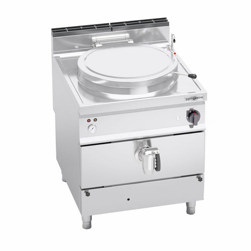 Gas Boiling Pan - 150L - 20.9kW - Indirect Heating - with Water Connection