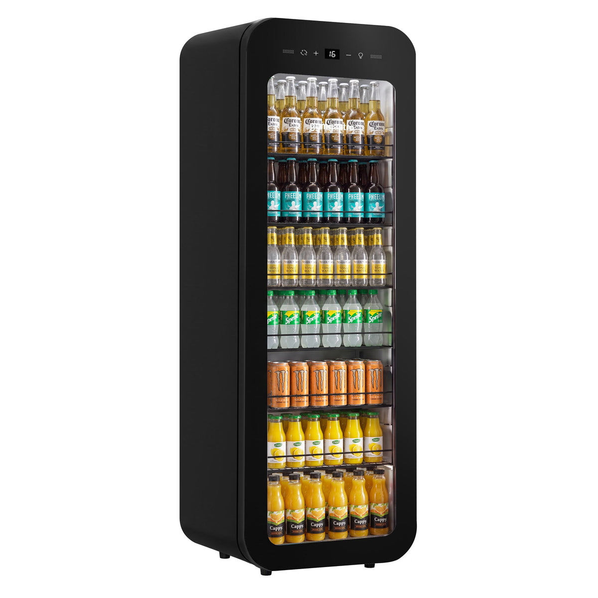 Commercial Beverage Display Fridge - 105 litres - slimline - with 1 glass door