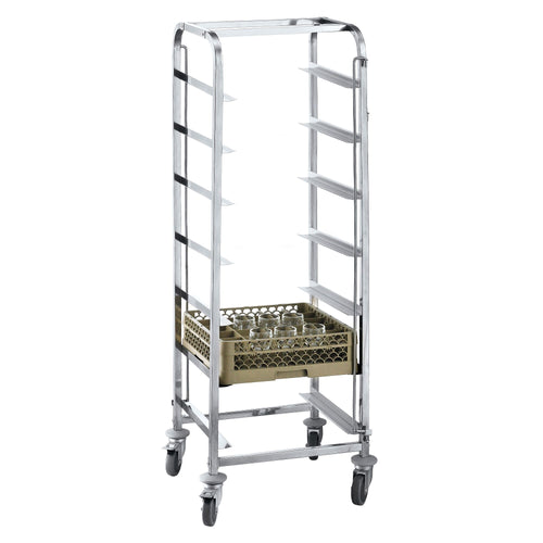 Astianpesukorivaunu - astianpesukoreja varten - 455x400 mm - 6 koria varten - Korimitat: 500x500 & 400x500 mm - 6 tasoa