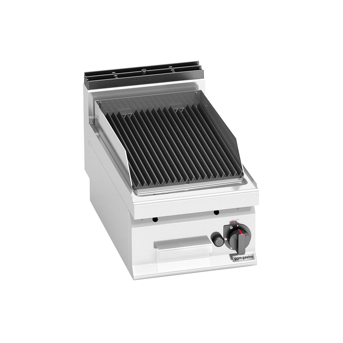 Laavakivigrilli (kaasu) - 6,9 kW - pöytämalli - syvyys 700 mm - Valurautaritilä