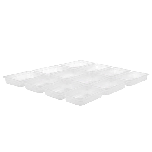 (12 pieces) Polypropylene Container GN 1/2 - Milky - Height: 65mm