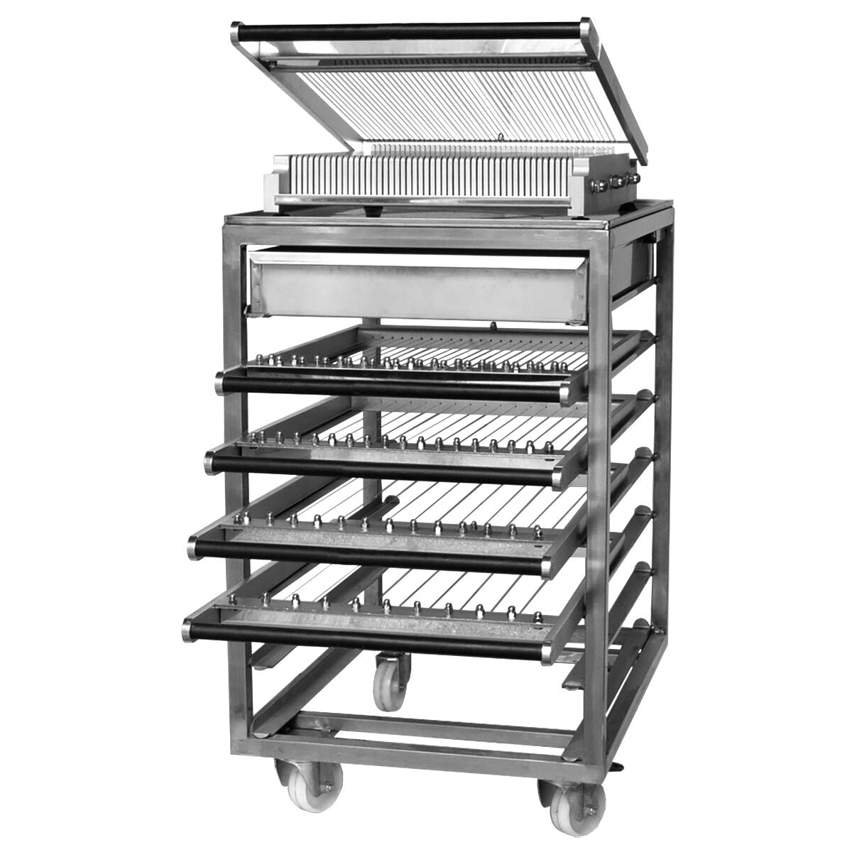 Praliinileikkurin ja leikkuuraamien teline - 500x670 mm - H 680 mm - yhteensopiva: PSIC & PSDIC