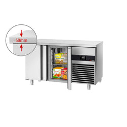 Pakastinpöytä PREMIUM - 1400x700 mm - 281 l - 2 ovea