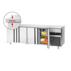 Pakastinpöytä PREMIUM - 2230x700 mm - 632 l - 4 ovea