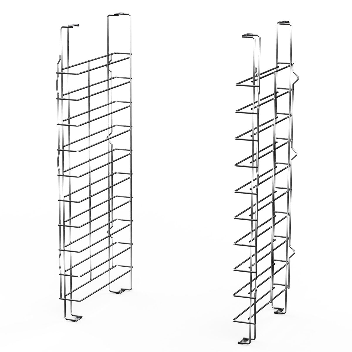 Backblechpidike - EN 600x400 mm; GN 1/1; 10 tasoa; 80 mm - ruostumaton teräs - yhteensopiva: BKDV1200-2SM & HV1200-1TL - sis. 2 pidikettä