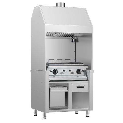 BBQ-grilli - 960 mm - 14 kW - Valurautaritilä