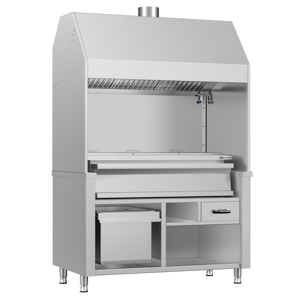 Charcoal Grill - 1360mm - 3 grill grates