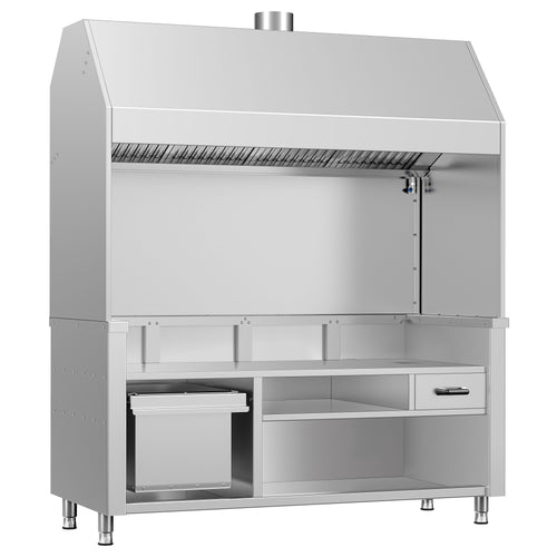 Neutral Element for Charcoal/Gas Grill BERLIN - 1760mm - Stainless Steel