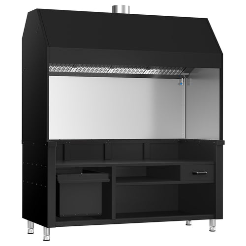 Neutral Element for Charcoal/Gas Grill BERLIN - 1760mm - Black