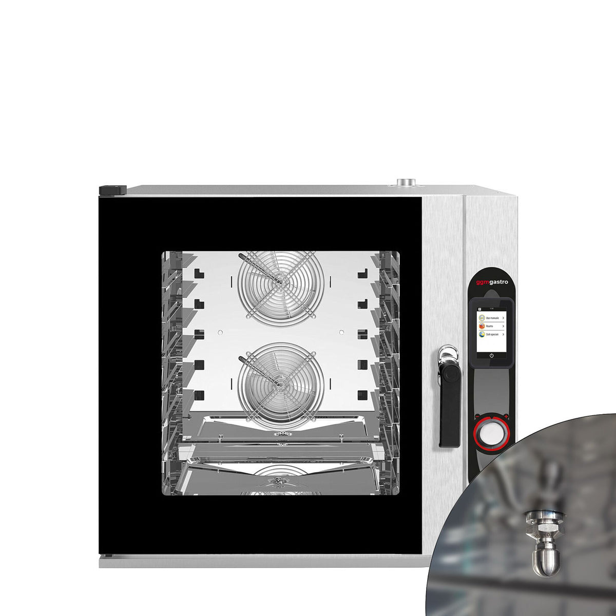Commercial Electric Combi Oven - Digital Controls - 7x GN 1/1 - incl. Automatic washing system