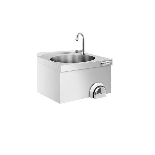 Commercial Hand Wash Sink - Stainless steel - with knee-operated tap (hot & cold)