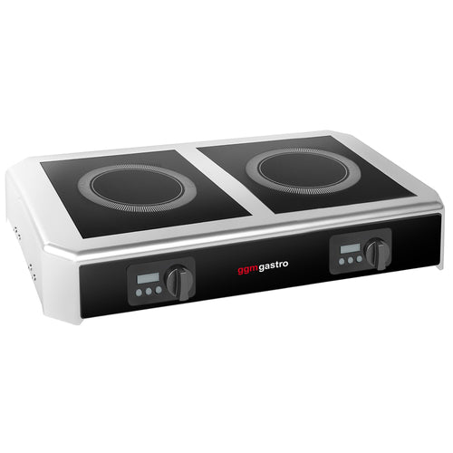 Induktioliesi - 7 kW - 2 keittoaluetta - pöytämalli - 790x455x165 mm