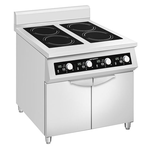 Freestanding Induction Hob - 20kW - 4 zones - with base cabinet - 2 doors