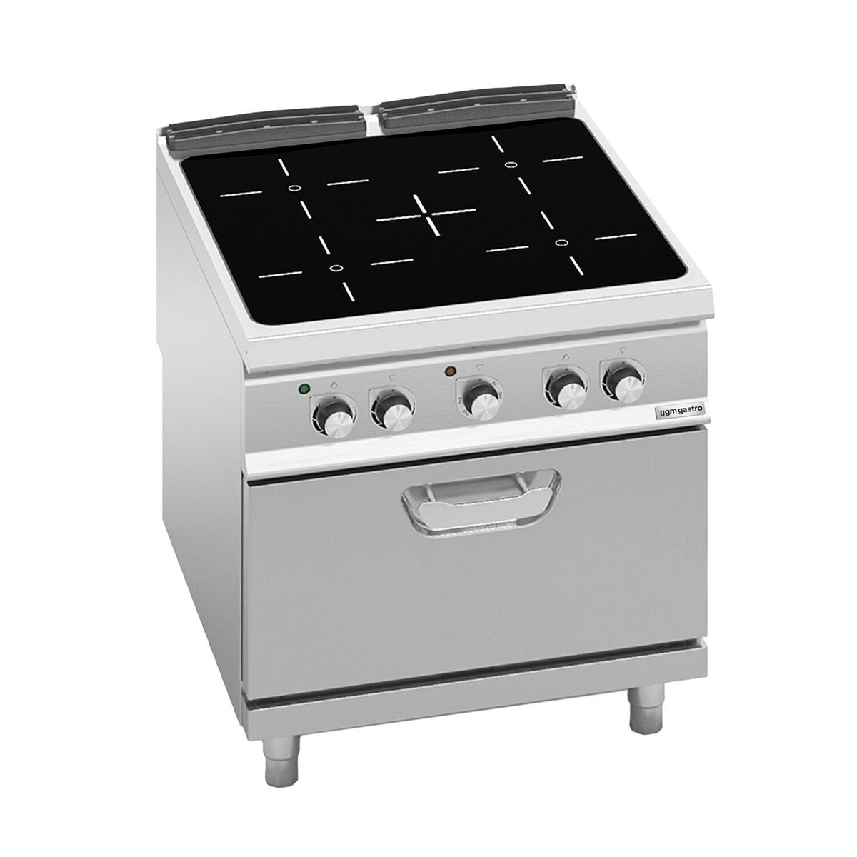 Sähköliesi Paolo 900 ‑sarja - 800x900x940 mm - 20,68 kW - 4 keittolevyä - sis. sähköuuni, kiertoilma - 4,68 kW