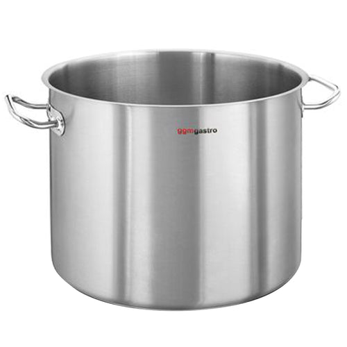 Induktiokattila - Ruostumaton teräs - 50,0 l - Ø 400 mm - Korkeus: 400 mm - kolmikerrospohja; sopii induktiolle; sopii kaasulle; sopii keraamiselle liedelle; sopii sähköliedelle; konepesun kestävä; lämmön tasainen jakautuminen; hyvä lämmönvaraus