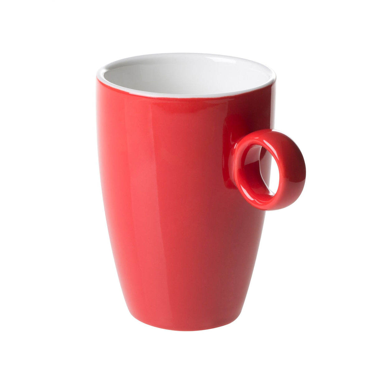 (6 kpl) Bart Colour Cafe - Kahvikuppi - 230 ml - Punainen - jossa pinottava muoto