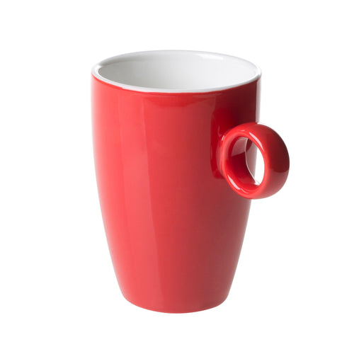 (6 kpl) Bart Colour Cafe - Kahvikuppi - 230 ml - Punainen - jossa pinottava muoto