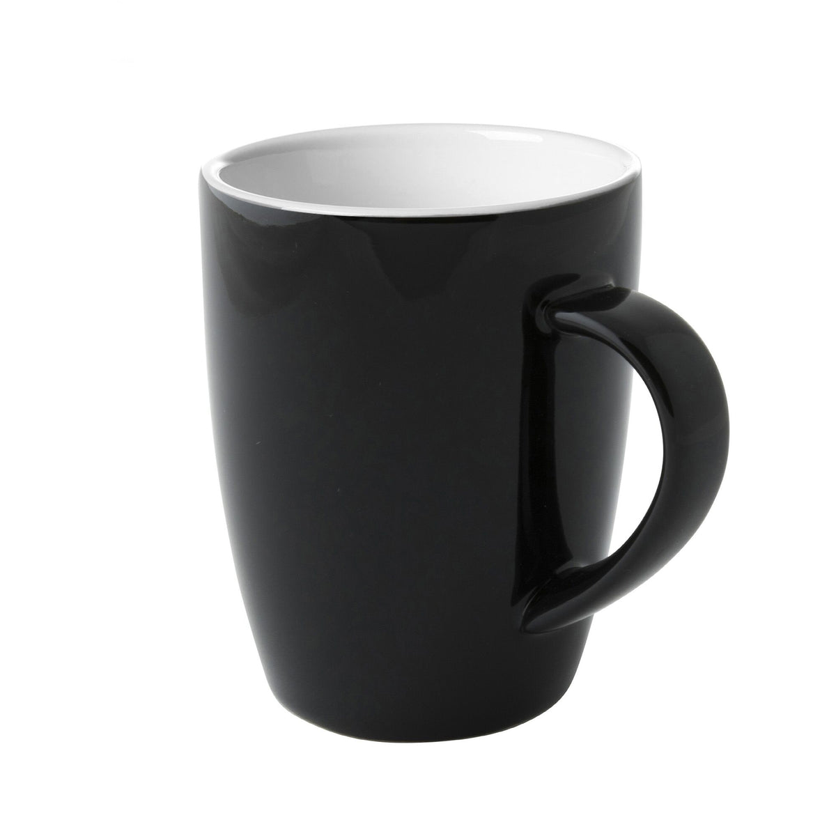 (6 kpl) Colors - Kahvikuppi - 180 ml - Musta