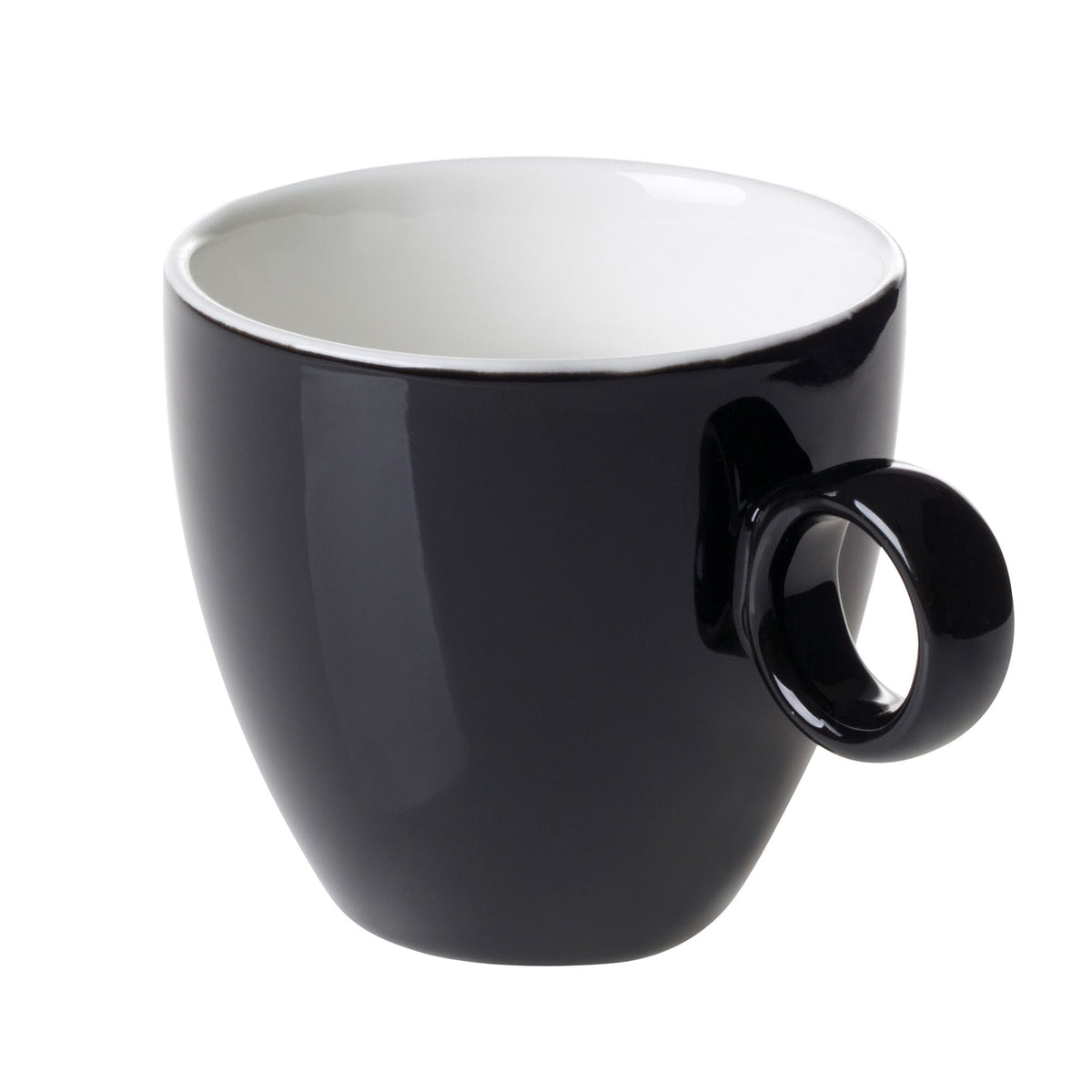 (6 pcs) BART | Coffee Cup Colour Cafe - 170ml - Black