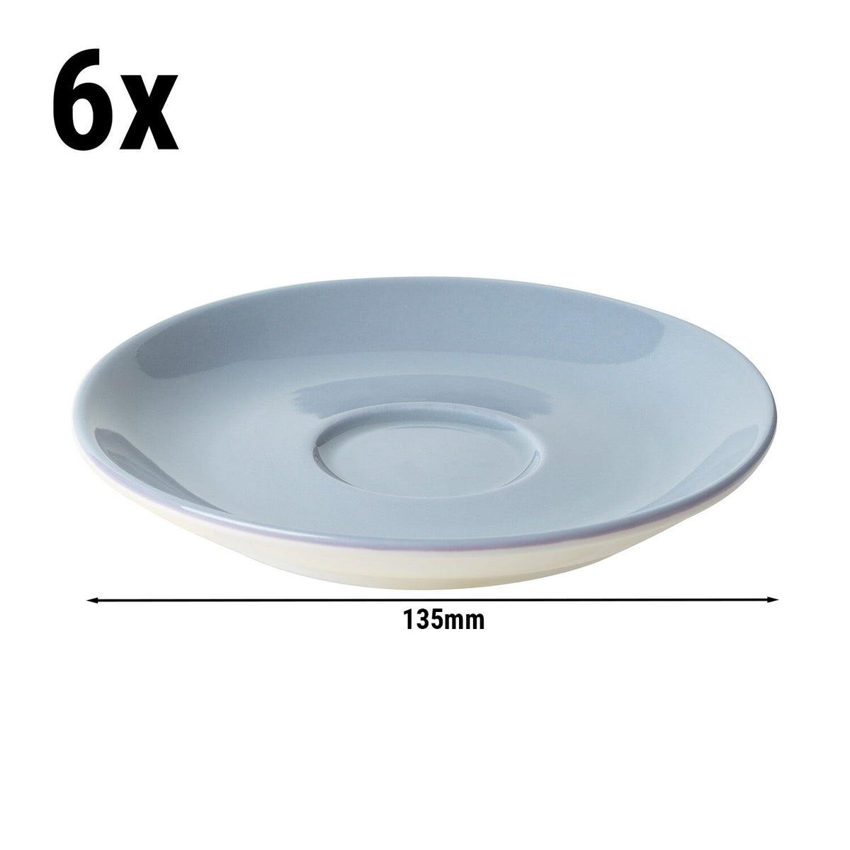 (6 kpl) BART COLOUR CAFE - Kahvikupin asetti - Pyöreä - Ø 135 mm - Hellblau