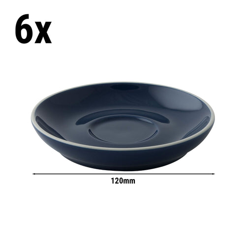 (6 pcs) COLORS - Coffee saucers - Ø120mm - Blue