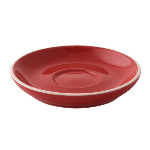 (6 pcs) COLORS - Espresso saucers - Ø120mm - Red