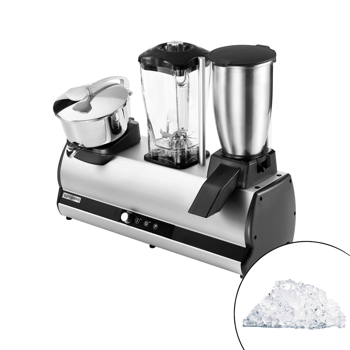 Commercial Bar Combo Machine - Blender, Ice Crusher & Citrus Juicer - 2x150 + 750W