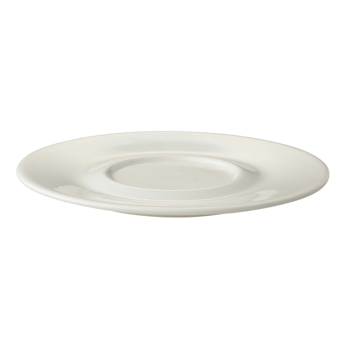 (6 pcs) LUX - Cappuccino saucers - Ø160mm - Ivory