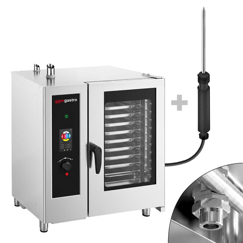 Yhdistelmäuuni - Kosketusnäyttö - 10x GN 1/1 - sis. boiler & sisäkehikko