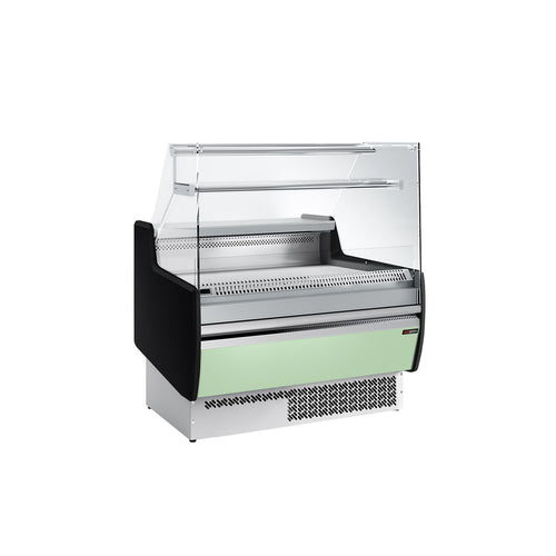 Kylmätiski - 998x953 mm - 110 l - Väri hellanvihreä - 1 ovea - 1 hyllyä - etulasi Suora