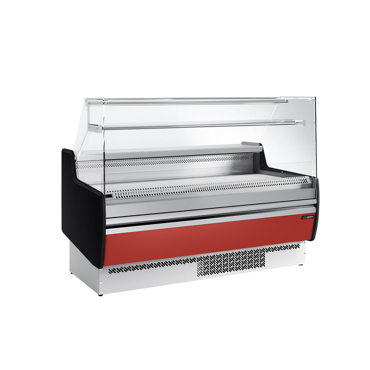 Kylmätiski - 1622x953 mm - 178 l - Väri punainen - Etupaneeli punainen - 2 ovea - 1 hyllyä - etulasi Suora