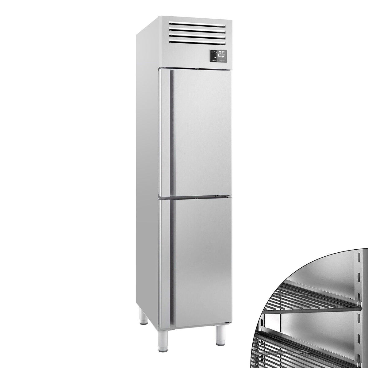 RST-kylmäkaappi PREMIUM PLUS - GN 1/1 - 482 mm - 325 l - +2…+6 °C - mitat 2 ovea