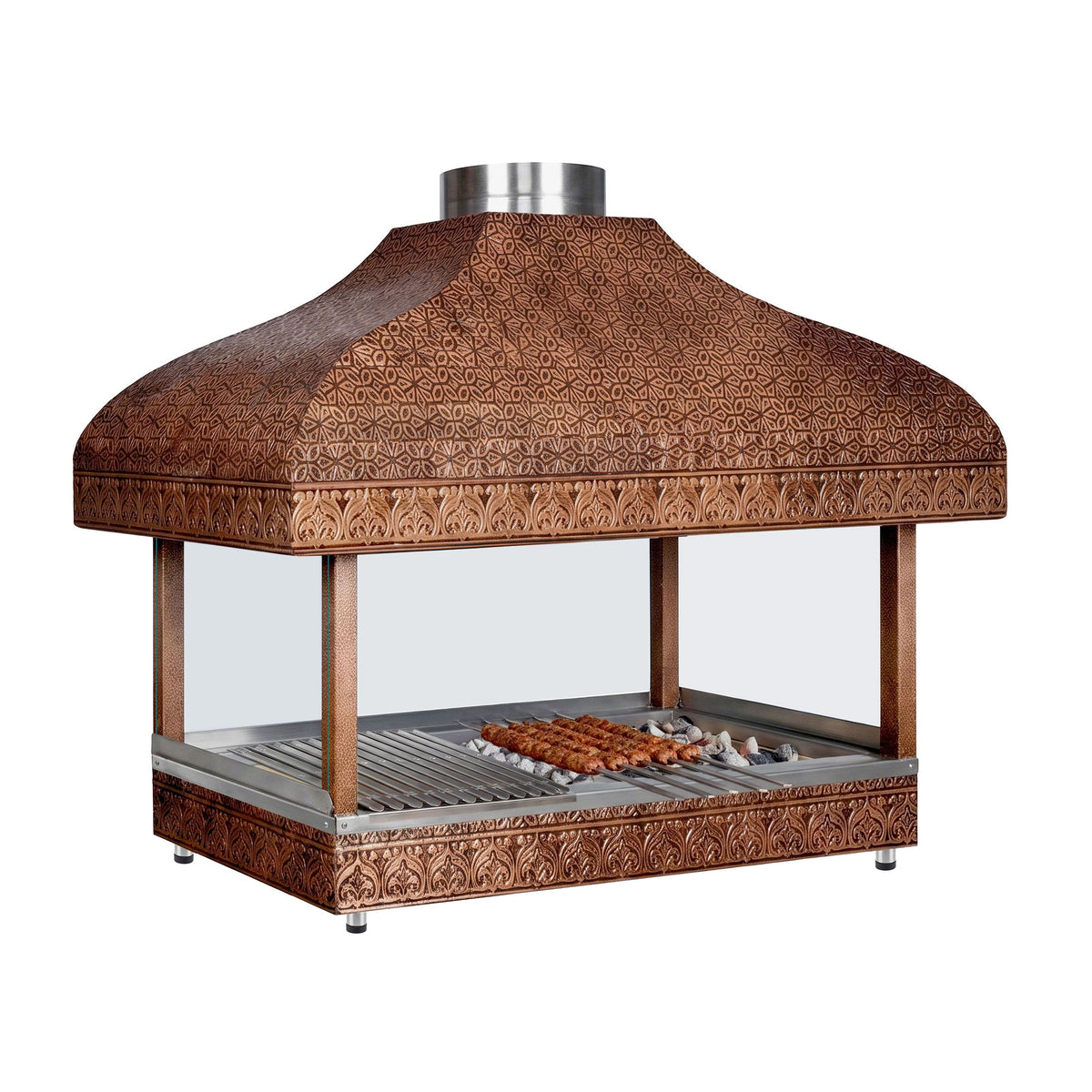 Copper Charcoal Grill - 1200mm