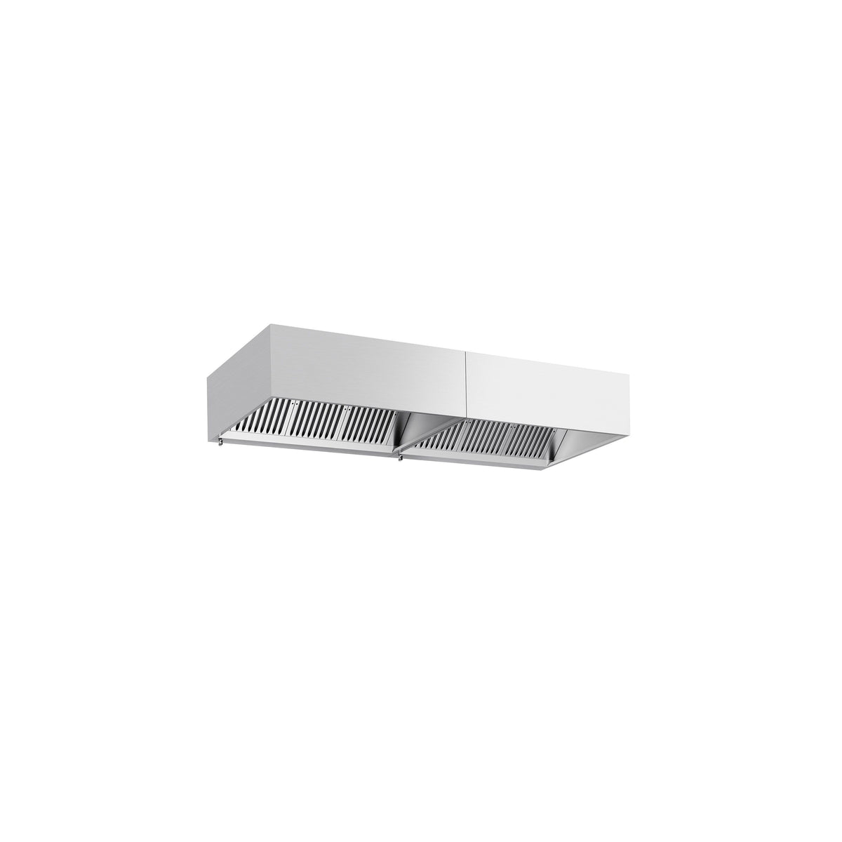 Commercial Wall-Mounted Extractor Hood - 2800mm - with Baffle Filters & Lighting