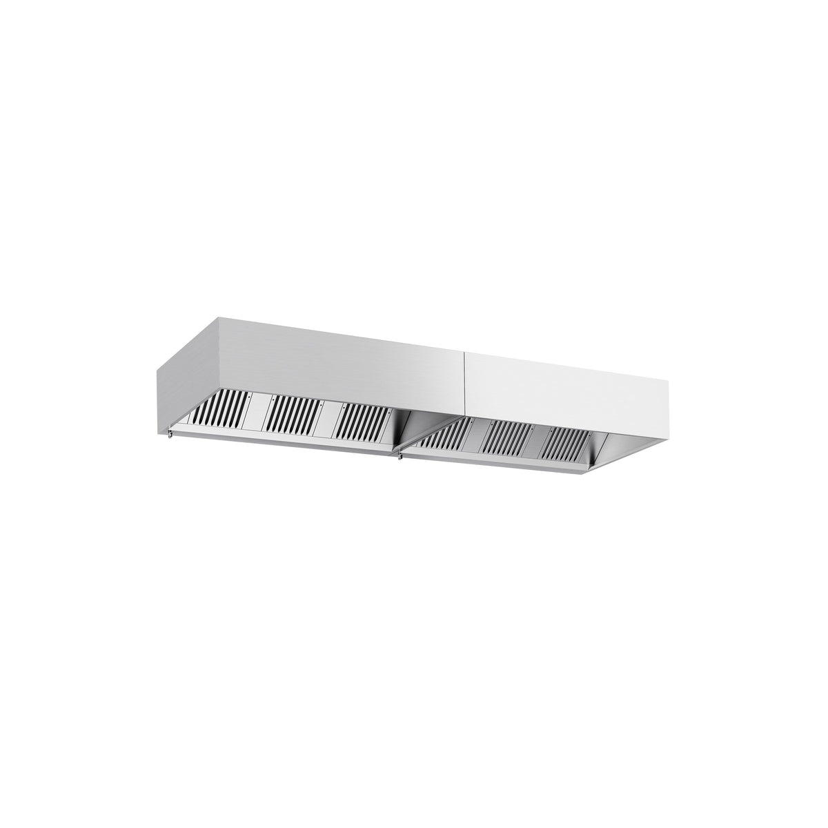 Commercial Wall-Mounted Extractor Hood – 3600mm – with Baffle Filters & Lighting
