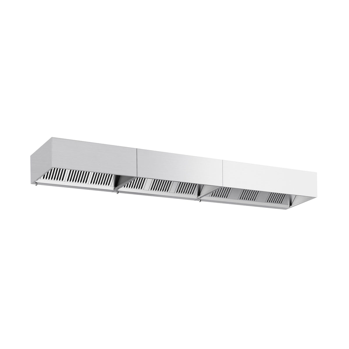 Commercial Wall-Mounted Extractor Hood – 5000mm – with Baffle Filters & LED Lighting