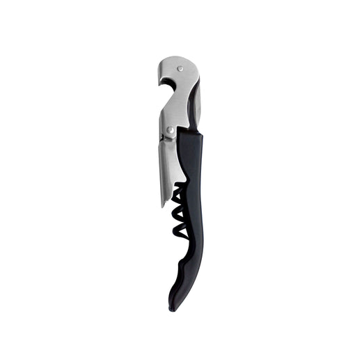 (6 pcs) Waiter’s Friend Corkscrew - with Foil Cutter - Length: 150mm - Black
