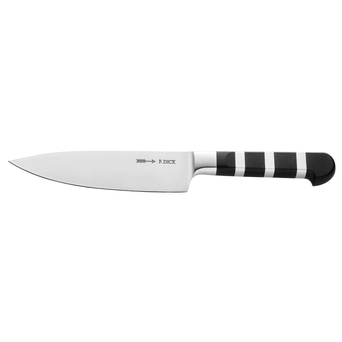 F. DICK | AJAX Chef's Knife – 1905 Collection - 15 cm Blade - German Steel - Black/Silver Handle