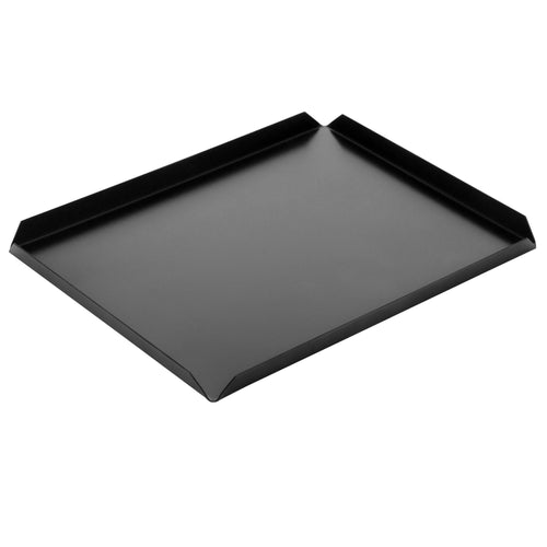 (5 pcs) Serving Platter - Aluminium - 300x200x10mm - Black - rectangular