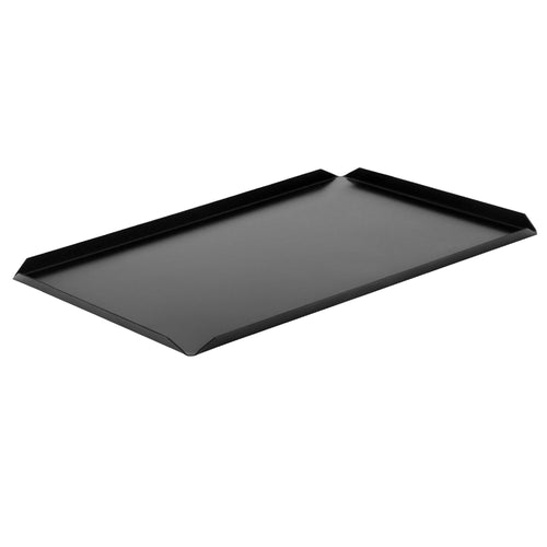 (5 pcs) Serving Platter - Aluminium - 600x150x10mm - Black - rectangular