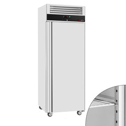 RST-kylmäkaappi ECO - 600 l - +2…+8 °C - mitat 1 ovi - digitaalinen termostaatti, automaattinen sulatus, kiertoilmajäähdytys, R290, lukittava, 4 pyörää