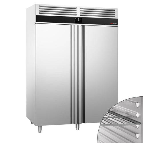 Commercial Upright Fridge PREMIUM - GN 1/1 - 1400L - with 2 doors