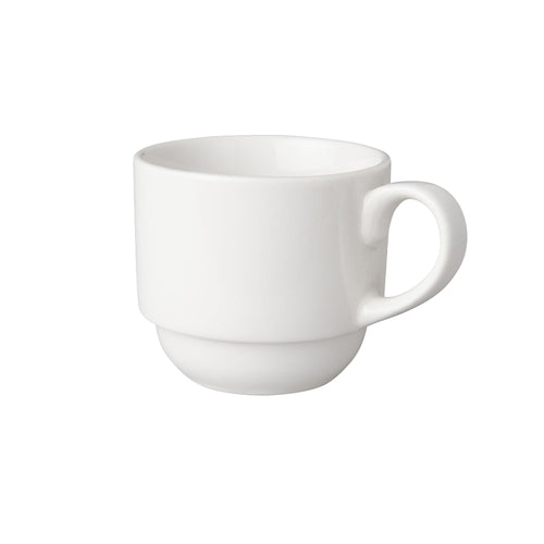 (12 kpl) Budgetline - Kahvikuppi Mammoet - 200 ml - Valkoinen