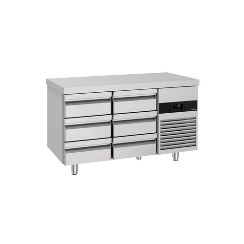 Kylmäpöytä PREMIUM - 1400x700 mm - 281 l - 6 laatikkoa
