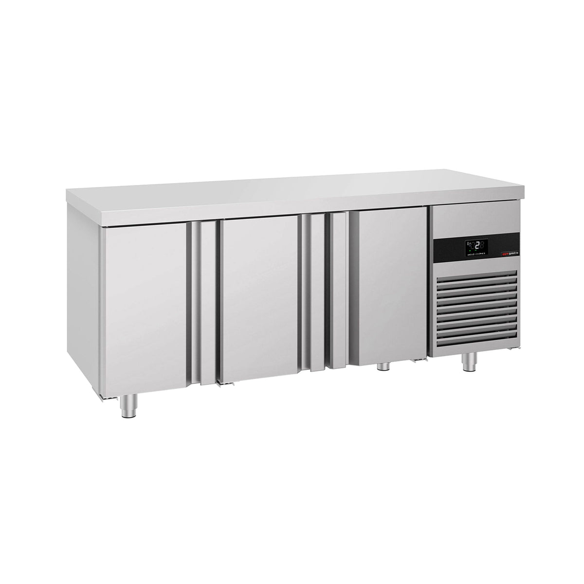 Commercial Counter Fridge PREMIUM - 1865x700mm - with 3 doors - capacity 474 litres