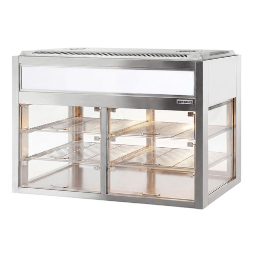 Pöytämallinen kylmävitriini - itsepalvelu - 350 l - 1400 mm - kaksinkertainen lasi - 2 lasiovea - 2 hyllyä - LED-valaistus - liukuovet