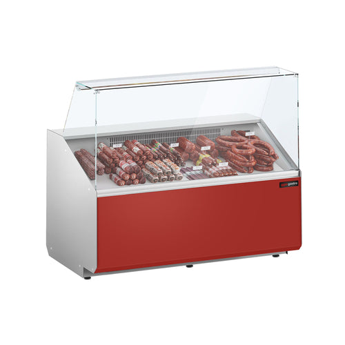 Kylmätiski - 1256x979 mm - 262 l - Väri dunkelrot - Etupaneeli dunkelrot - 2 ovea - etulasi Suora