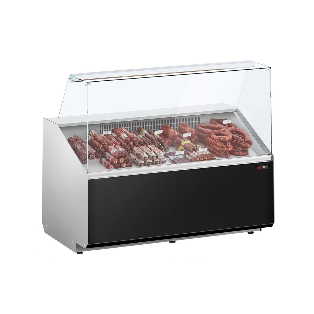 Kylmätiski - 1256x979 mm - 262 l - Väri musta - Etupaneeli musta - 2 ovea - etulasi (Suora)