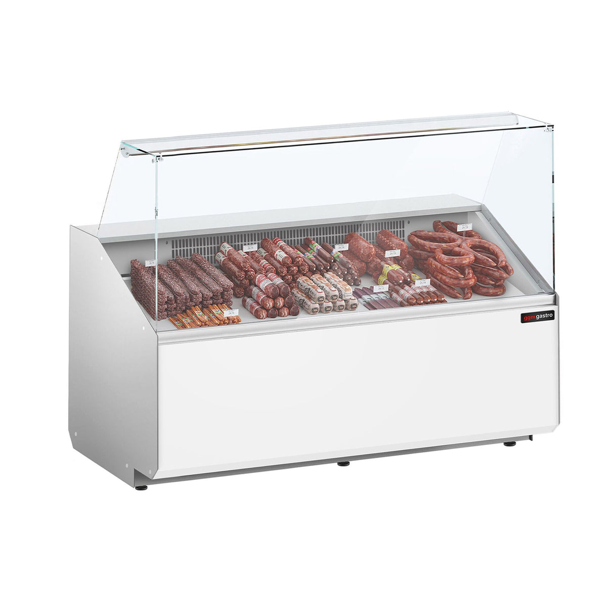 Kylmätiski - 1568x979 mm - 324 l - Etupaneeli valkoinen - 2 ovea - etulasi Suora