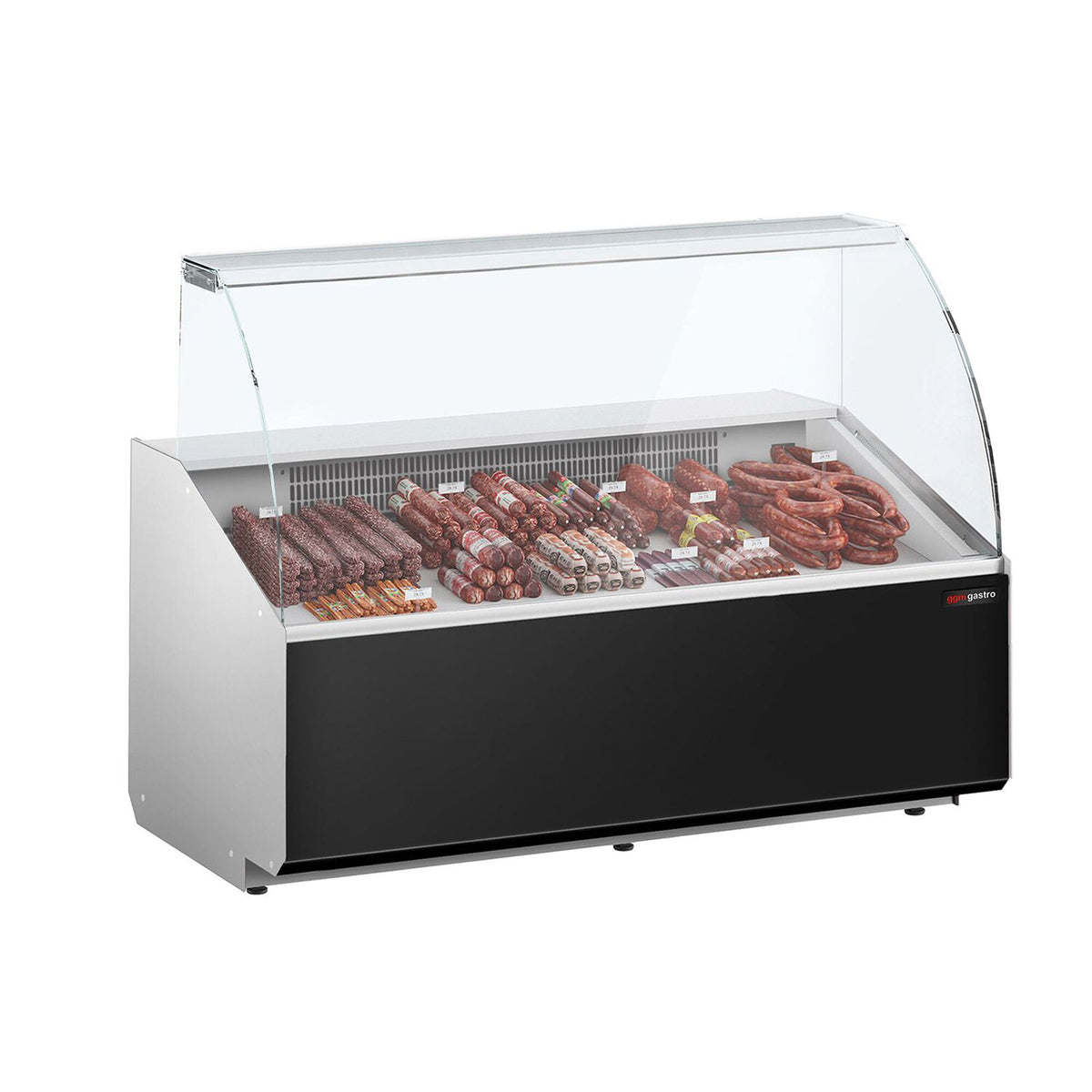 Serve Over Counter - 1568mm - front panel black - capacity 324 litres